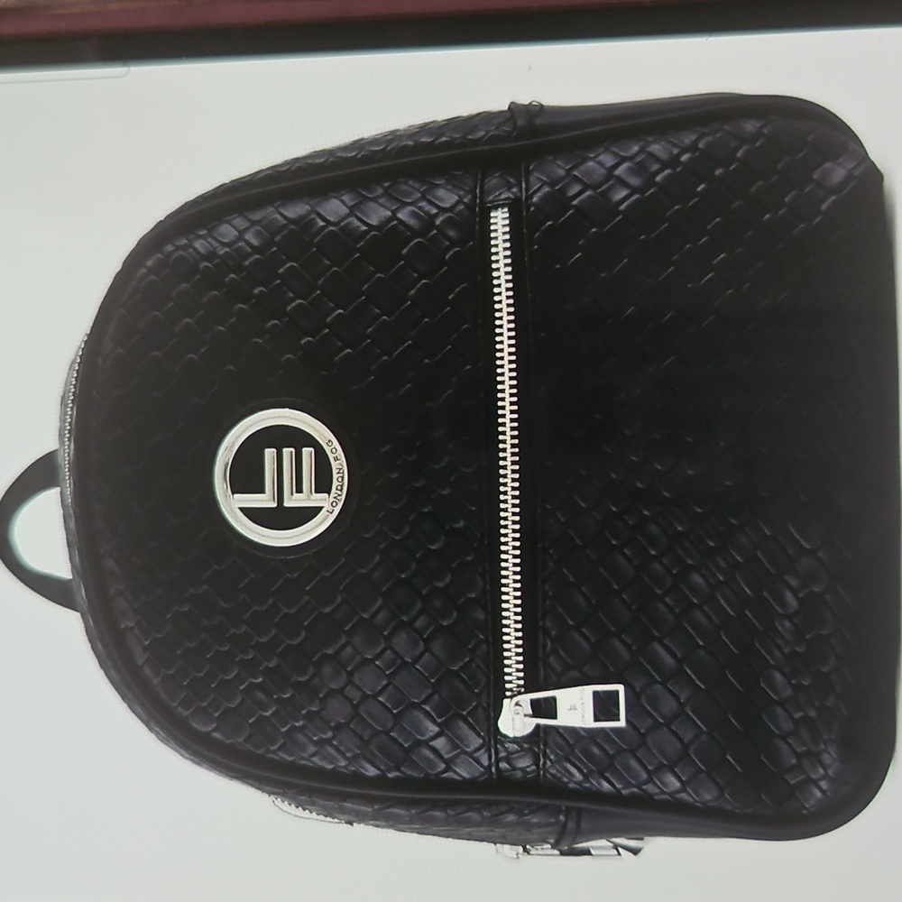 London Fog Backpack with Silver Accents